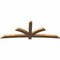 Ekena Millwork Davenport Timber Gable Bracket, Western Red Cedar, 108"W x 40"H x 3 1/2"D x 5 1/2"F, 9/12 Pitch GBW108X40X0406DAV00SWR - alternate 3